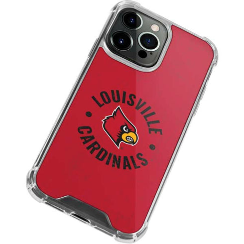 University of Louisville Cardinals Faded iPhone 15 Pro Clear Case